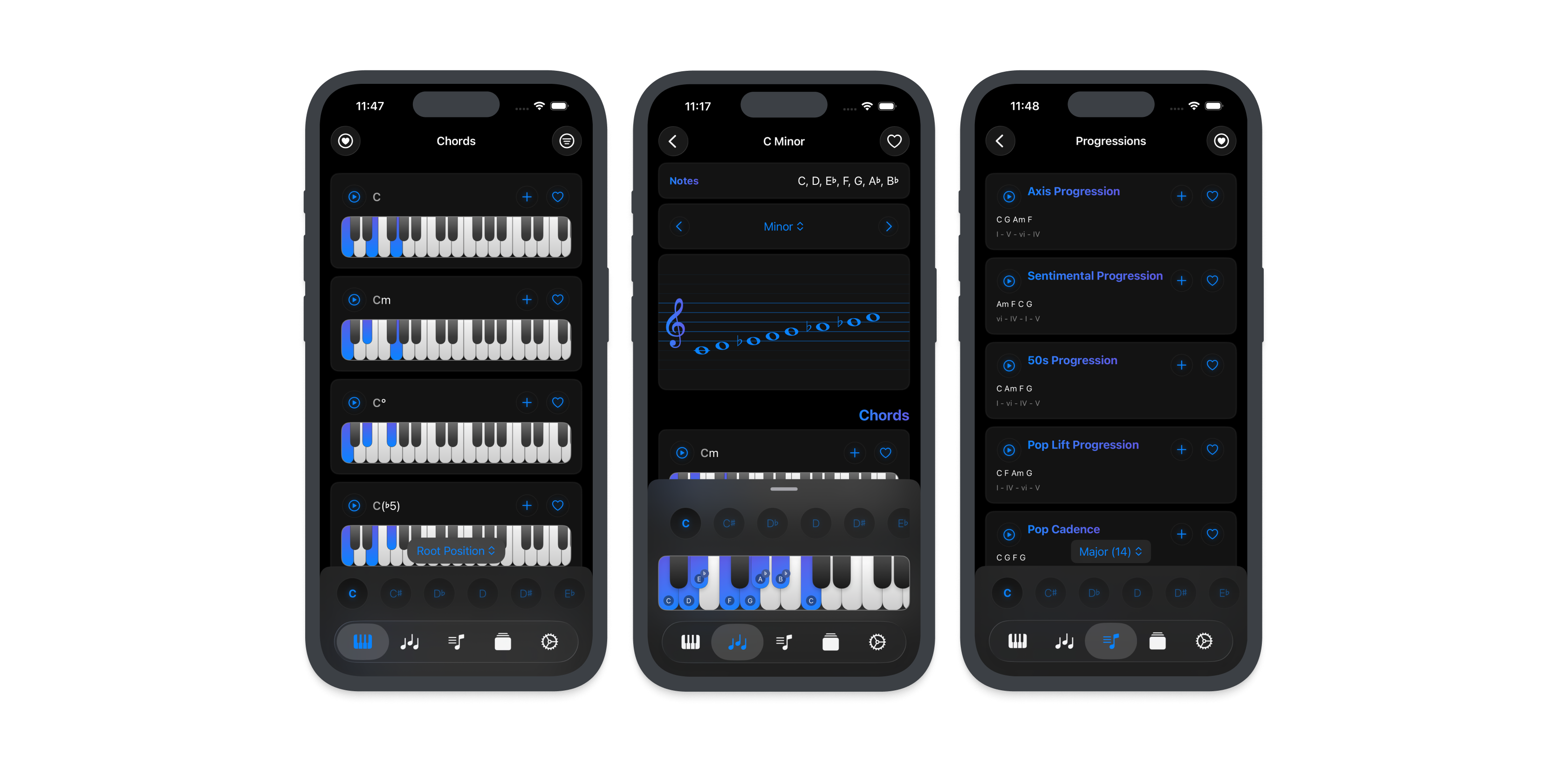 Screenshot der Pianoo App